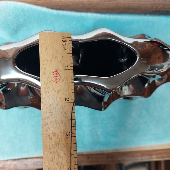 Burgett Oval Silver Ceramic Vase - Picture 13 of 13